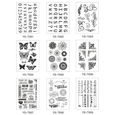 Köşe Silikon Şeffaf Mühür Damgası Kendin Yap Scrapbooking Kabartma Fotoğraf Albümü Dekorati