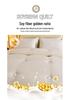 Three-Dimensional Soybean Sateen Cotton Quilt: Thickened Spring to Winter Dorm Warmth
