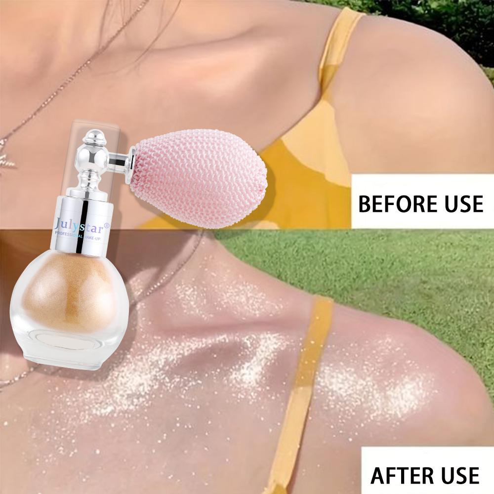 JULYSTAR New High Gloss Powder Spray Makeup For Women Facial High Gloss Powder Body Stage Makeup