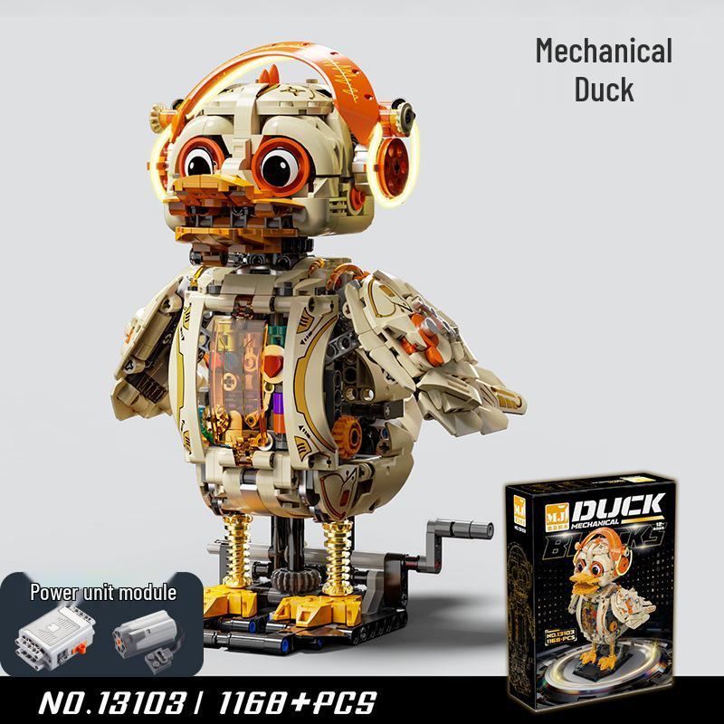 Lego-Compatible Electric Mechanical Whale Building Kit - Challenging DIY Animal Model Toy for Boys