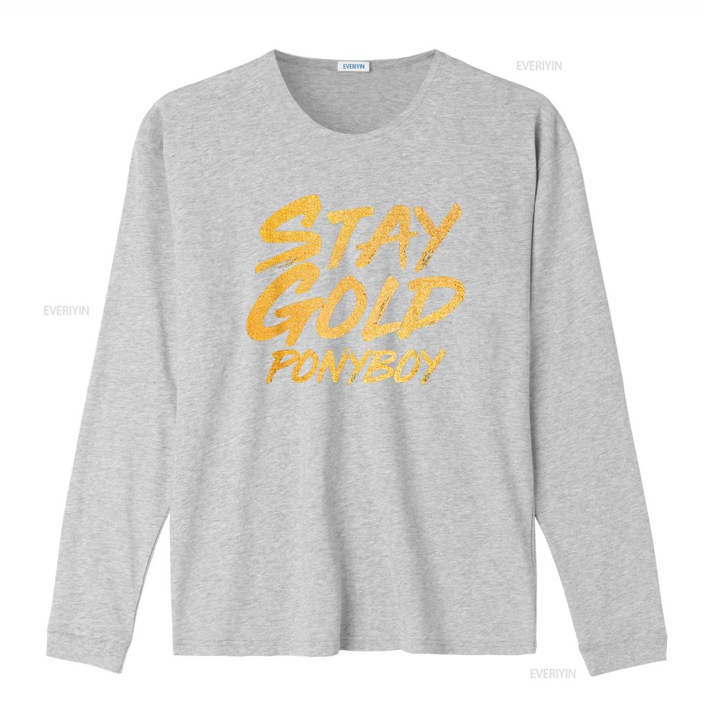 Stay Gold Ponyboy T Shirt vintage Washed Soft Stylish streetwear Breathable designer clothes Stretched Slightly homme Unisex