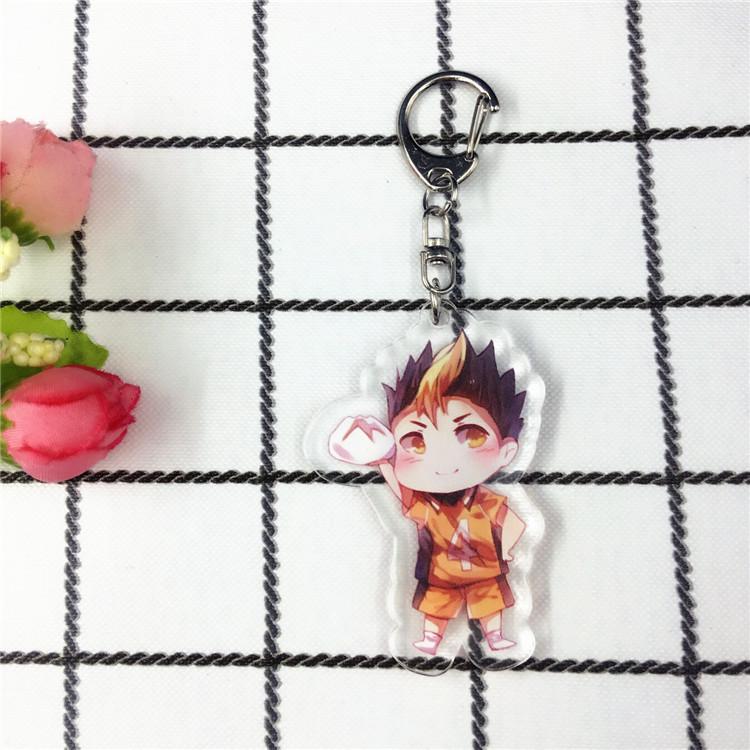 Haikyuu!! Double-Sided Keychain Pendant: Hinata, Kageyama, Kenma