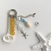 Oceanics Themed Keychain With Seashells And Starfish Designs Craft Of Alloy For Beach Lovers