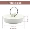 2Pcs Rubber Drain Stopper Fits 1-3/4 Inch To 1-7/8 Inch, Bathtub Drain Plug with Hanging Ring, Rubber Sink Stopper Drain Plug for Bathtub, Kitchen