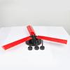 Cylindrical Feather Attacher: Red/Black ABS Fast Feather Strip with Scale for Archery Arrow Maintenance