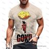 2026 Summer Unisex Holiday Style Anime Dragon Ball T-shirt Goku Kakarot Vegeta Super Saiyan Oversized