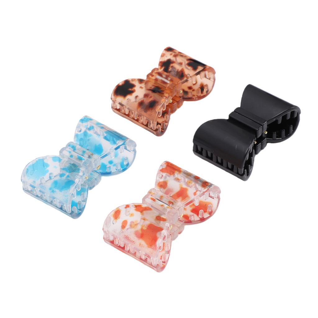 4pcs Magnetic Clip Bow Shaped Secure Hold Comfortable No Slip Double Magnetic Clip for Hair