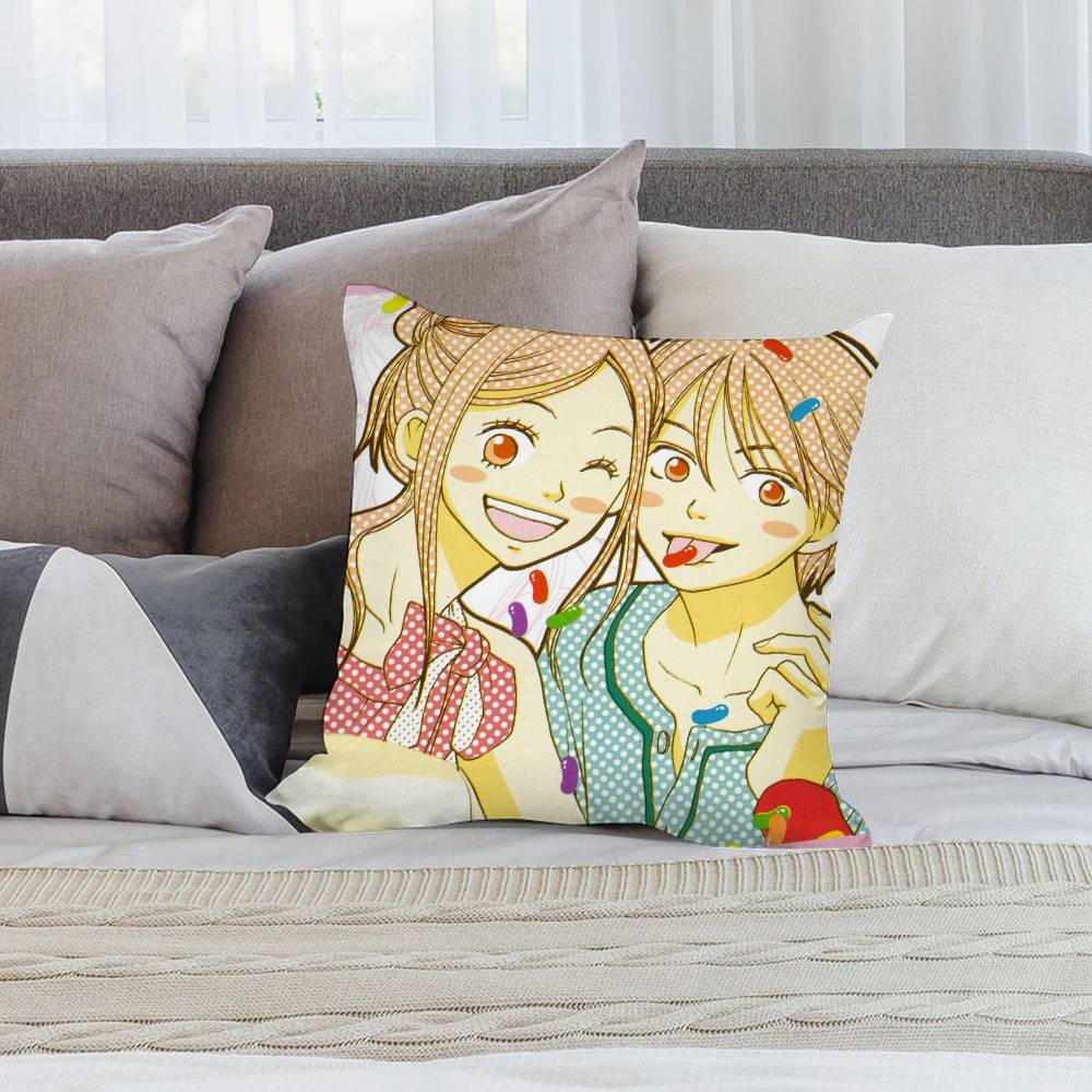 Anime L-Lovely C-Complex Pillow Case Short Plush Double-sided Print Square Throw Pillow Covers Sofa Home Cushion Decor