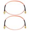 XRDS -RF SMA Cable 2FT, SMA Male To SMA Female Bulkhead RG316 SMA Extension Cable for 4G LTE Router Cellular SDR USB Dongle Receiver(2PCS)