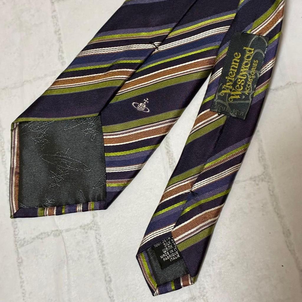 Used Vivienne Westwood Vivienne Westwood Tie Striped Orb Logo