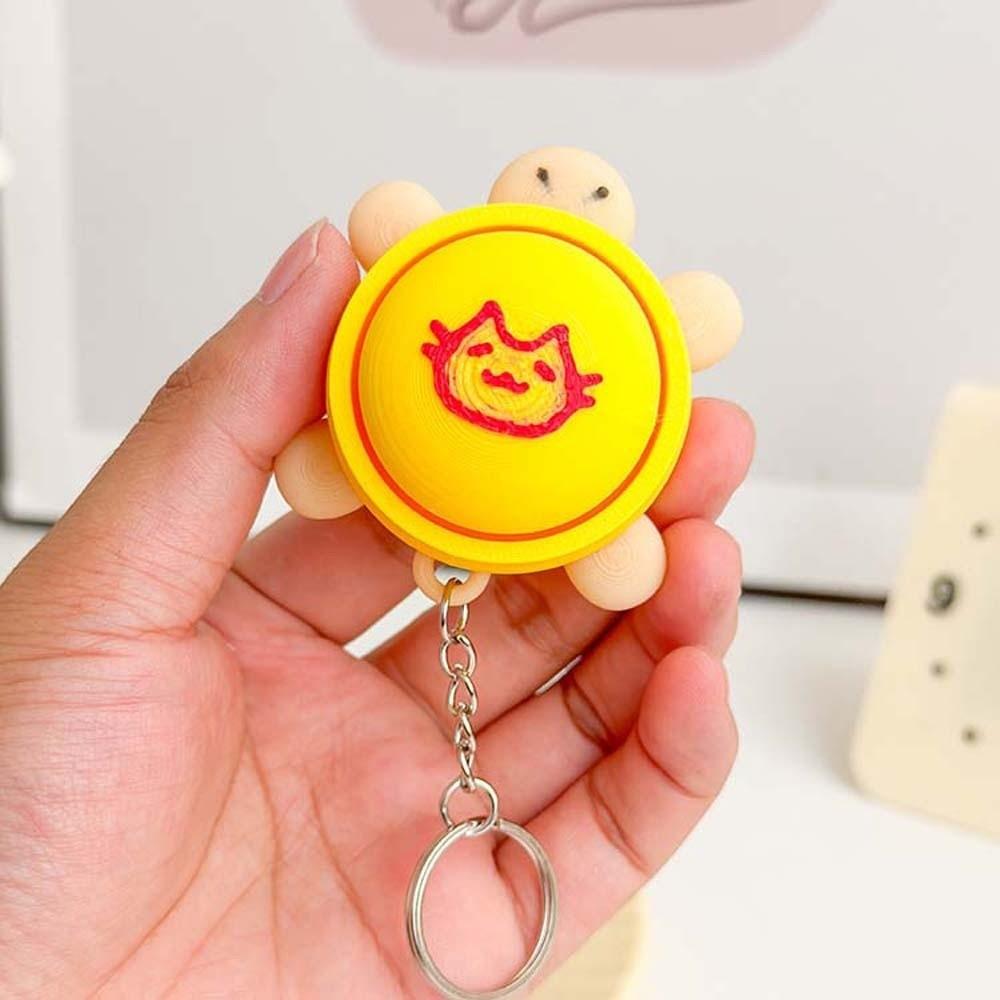 Cat Paw Pendant Foods Clicker Key Chain 3D Printed Sensory Clicker Toys Backpack Pendant