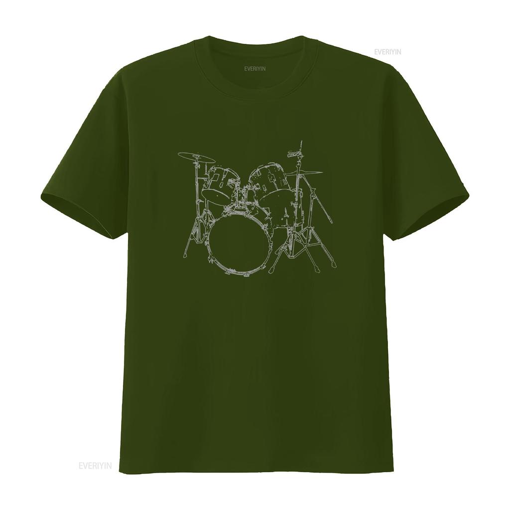 Drummer Drum Black Unisex T Shirt Women Kids Top Tank vintage Washed fashion Unisex Stretched Versatile Breathable homme Stylish