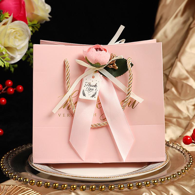 Wedding & Birthday Gift Paper Bag - Souvenir Candy Box & Handbag