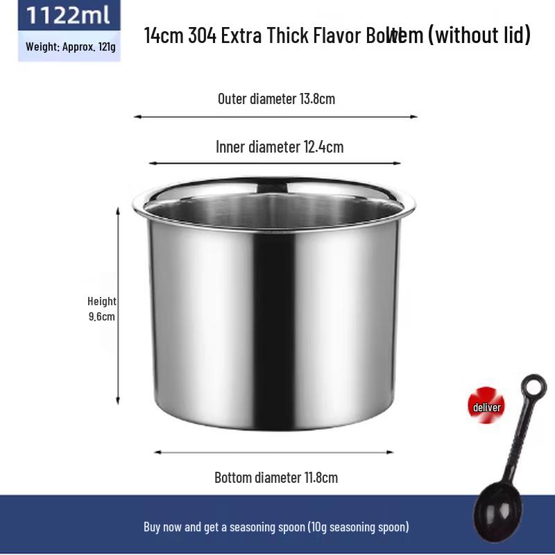 

Mubaisen 304 Stainless Steel Seasoning Jar