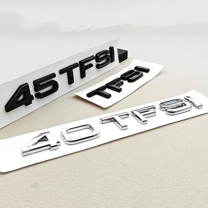 Q6 ABS Car Letter Logo 35TFSI 40TFSI 45TFSI Rear Trunk Tail Badge Emblem Decal For a6 Q2 A4 A5 A6 A8 Q3 Q5 Q7 Sticker Accessories