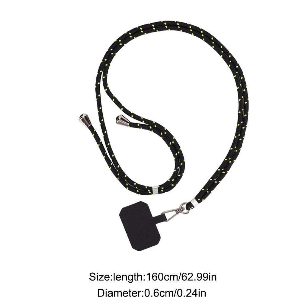 Universal Mobile Phone Neck Rope Adjustable Metal Snap Buckle Anti-lost Holder Lanyard with Adhesive Card Outdoor Travel Hiking