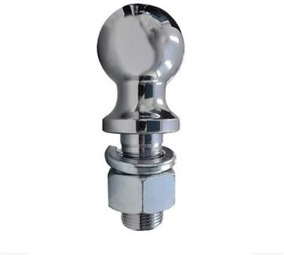 Hitch Ball, Steel, Ball Diameter: 2.0 Inches (50 Mm), Shaft Diameter: 1.0 Inches (25