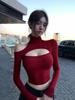 Elegant Hollowed-Out Off-Shoulder Women's Winter Top: High-End, Sexy, Long-Sleeved Outerwear for Fashion-Forward Socialites.