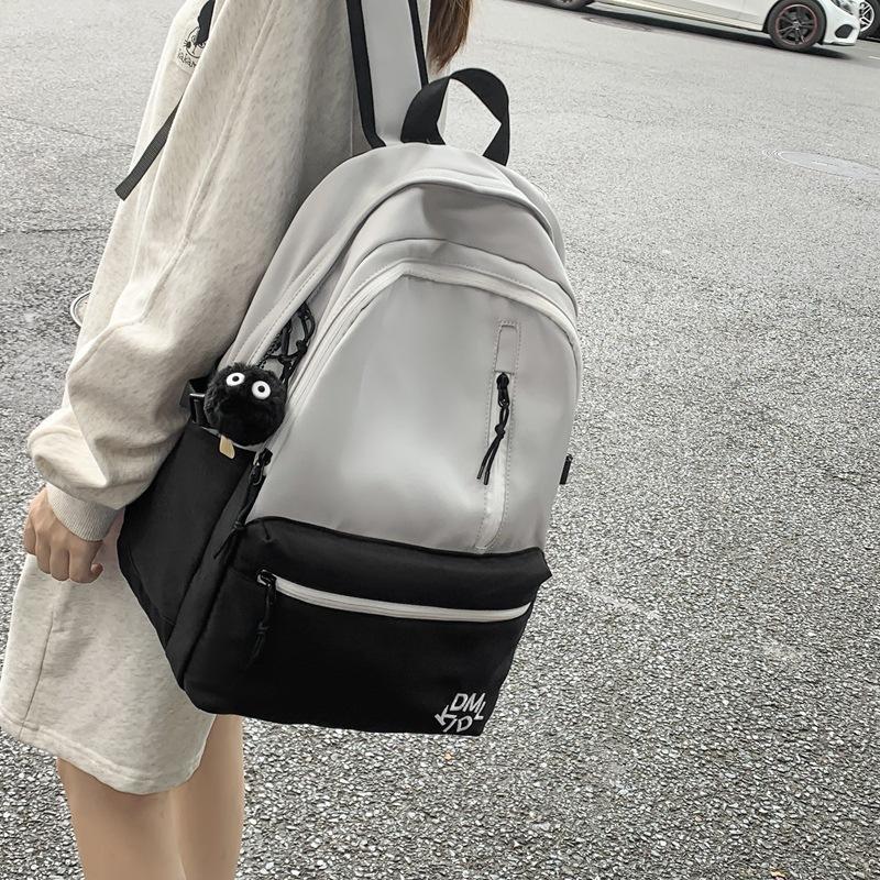 Harajuku School Bag Female High School Student College Student Large Capacity Travel Backpack Junior High School Student Boys Backpack