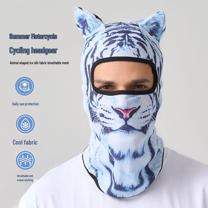 Unisex Summer Ice Silk Quick-Dry Headband & Breathable Cycling Mask