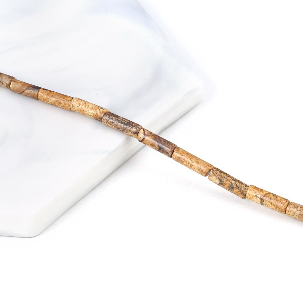 Natursteinsperler Gull Svane/Turkis Sylindrisk Isolasjonsperle For Smykkefremstilling DIY Halskjede Armbånd Øredobber Tilbehør