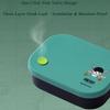1pc Officially Licensed ONE PIECE Luffy & Zoro Silicone Lunch Box | Food-Grade, 4-Compartment, Leak-Proof
