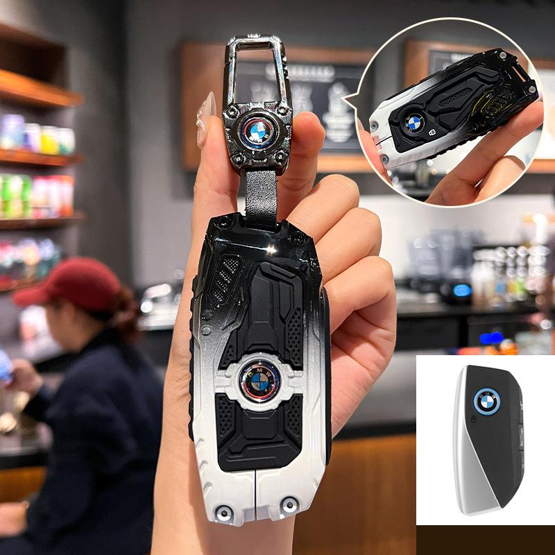Metal Car Key Case Cover Protector Shell Fob For BMW F20 G20 G30 X1 X3 X4 X5 G05 X6 X7 G11 F15 F16 G01 G02 Keychain Accessories VD0