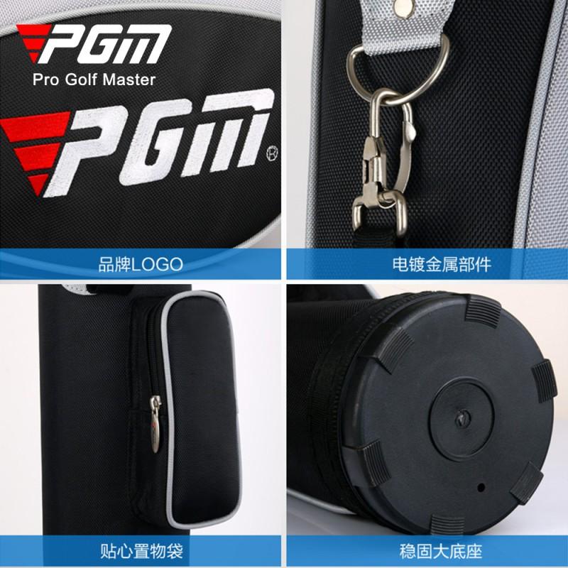 PGM Golf Club Bag 7-10 Clubs Foldable Nylon Stand With Ball Compartment Practice Range Outdoor Use