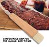 Wooden Barbecuing Brush Baking Brush Oil Sauce Butter Kitchen Tool(Flat Handle)