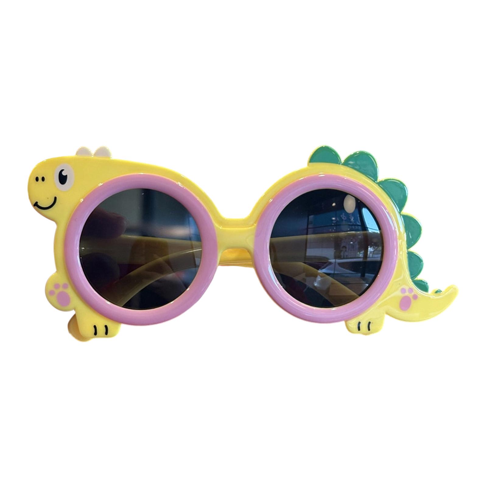 

Детские поляризационные солнцезащитные очки «Маленький динозавр», Силиконовые очки для фото в зоопарке, Солнцезащитные очки с защитой от УФ для мальчиков и девочек жёлтый