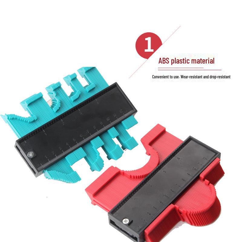 5", 10", 20" Konturenlehre-Bogenlineal, metrisch und imperial. Ideal zum Profilieren unregelmäßiger Formen.