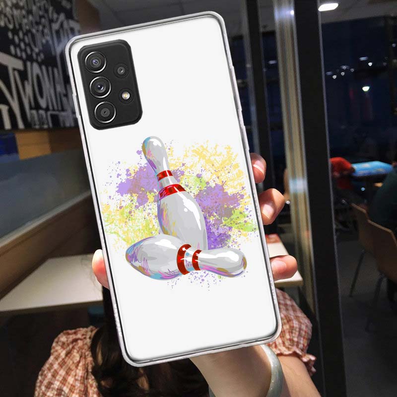 

Bowling Entertainment Activities Phone Case for Samsung A54 A57 A37 A17 A14 A15 A12 A24 A34 A55 A35 A25 A52S A07 A05S A04S A22 A Samsung A37 5G