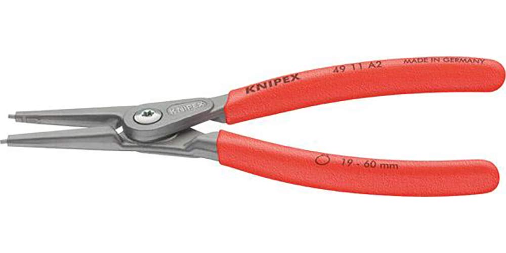 KNIPEX Shaft Snap Ring 1 Piece Pliers, 10-25mm, 4911A1,
