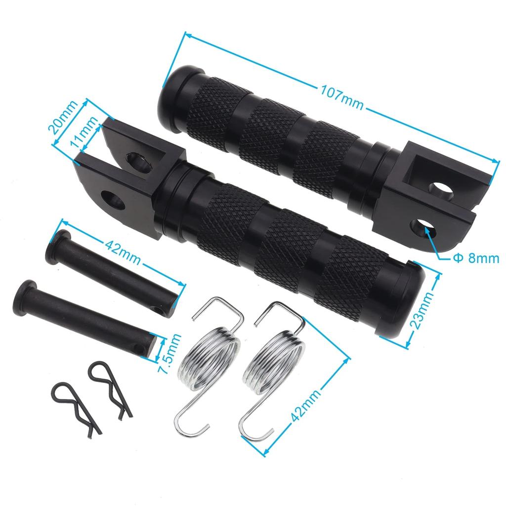 Motorcycle Pedals 1 Pair Universal CNC Aluminum Retro Footrest Foot Pegs Pedals Honda Dax Monkey Motorcycle Bike