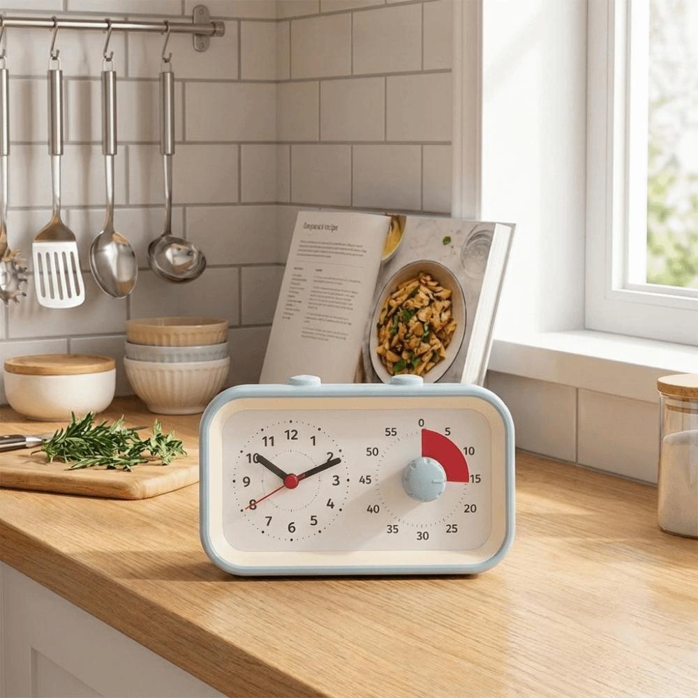 60 Minute Countdown Dual Screen Visual Timer Dual Screen Kitchen Timer For Kid Homework Classroom