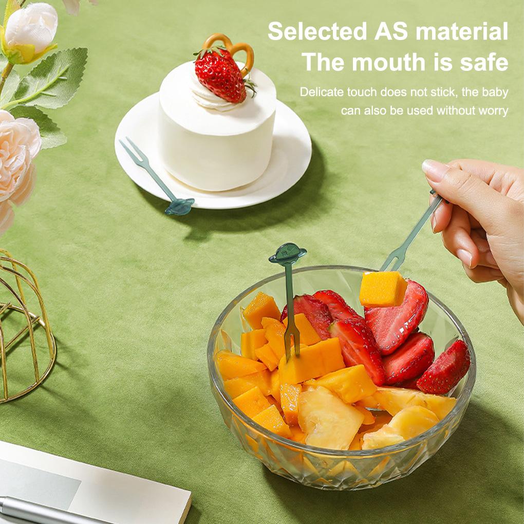 Pack of 36 Fruit Forks Dining Bar Cake Dessert Picks Reusable Washable Lunch Party Cutlery Buffet Tableware with Holder