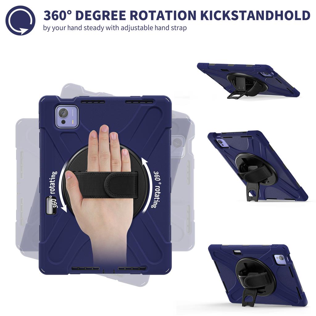 For Xiaomi Pad 7 Ultra Kickstand Case TPU PC Silicone Tablet Cover with Shoulder Strap