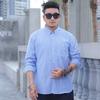 Plus Size 10XL Men's Spring And Autumn Long Sleeved Shirt, Men's Casual Loose Elastic Shirt