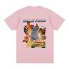 Bulk Food Cat Meme Graphic T-Shirt Men's Clothing Retro Hip Hop Short Sleeve T-Shirt Cotton Casual Oversized T-Shirt