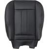 GXARTS Non-Perforated Front Driver or Passenger Side Bottom Replacement Leather Seat Cover Black Compatible with Chrysler Town & Country 2008 2009