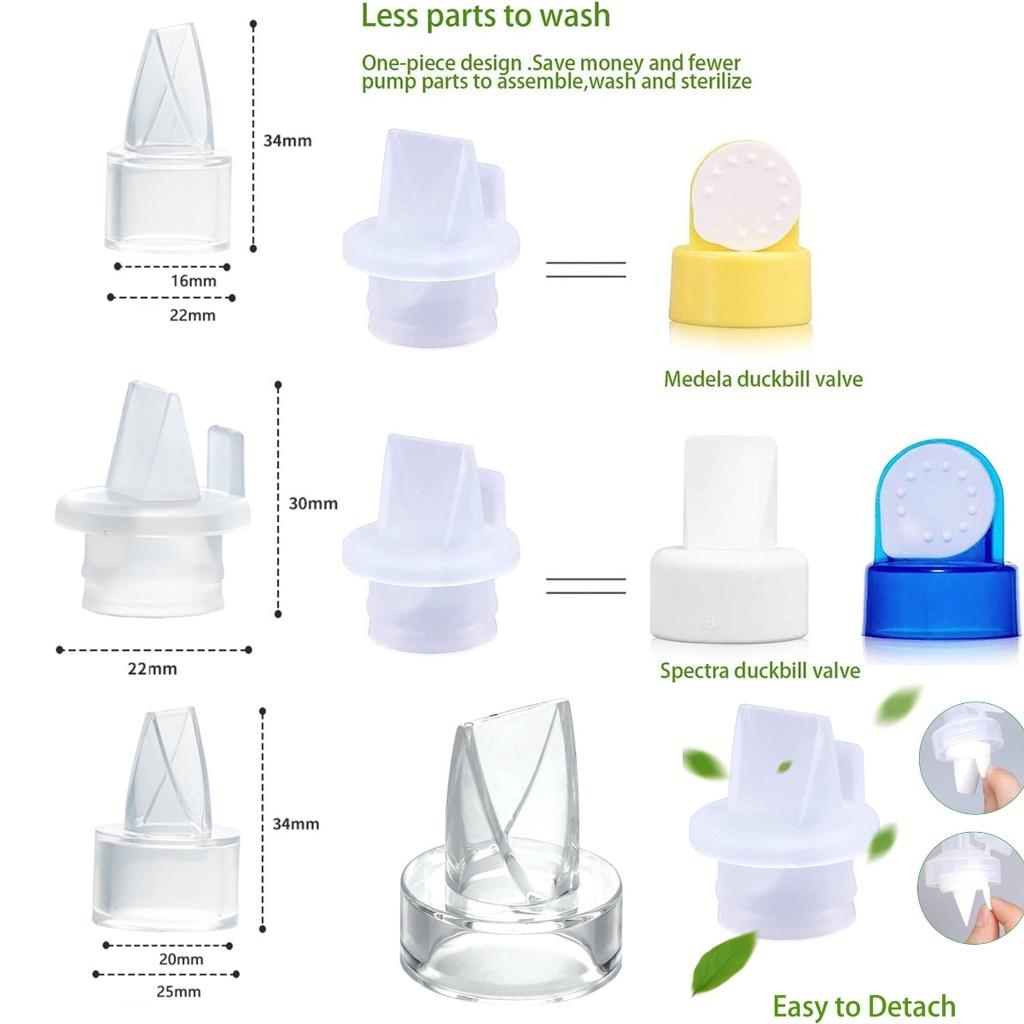 Silikon-Brustpumpe Zubehör Entenschnabelventil und Innerer Sauganschluss Manuell/elektrisch Kompatibel Lebensmittelqualität Silikon