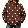Women's Polka Dot Print Jacket Street Casual Outerwear