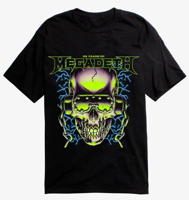 MEGADETH 35 JAHRE VIC RATTLEHEAD 100% Baumwolle T-Shirt Herren T-Shirts Top NWT Authentisch & Offiziell