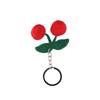 Handmade Cherry Keychain Sweet Cute Crochet Keyring Bag Accessories Knitted Keyring  DIY Jewelry