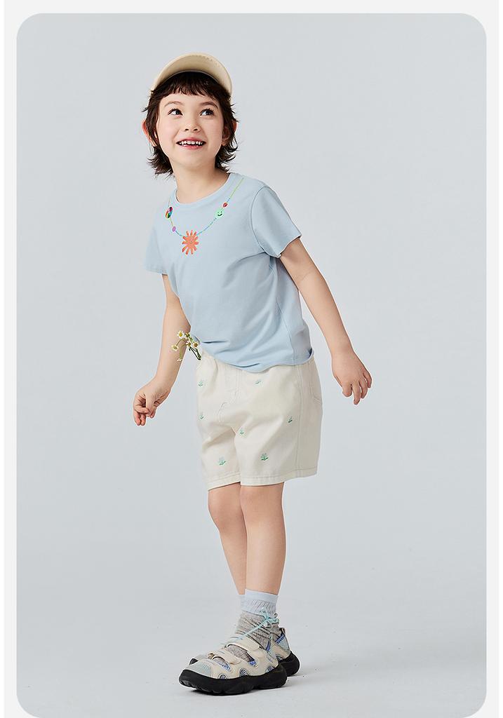 [Cool Soft Cowboy] Mini Balabala Girls' Pants 2026 Summer Soft Breathable Knee Shorts