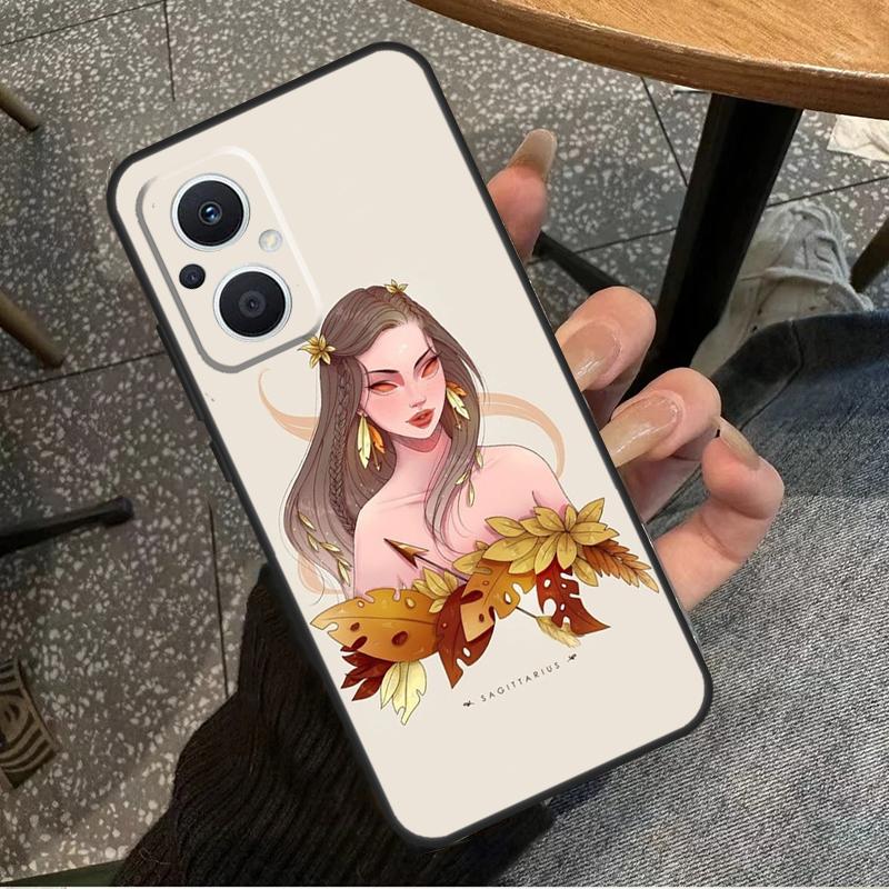 Horoscope Girl Scorpio Taurus Virgo For OPPO Reno 14F 13F 12F 11F 10 11 12 13 14 Pro 7 8 Lite 8T OPPO Find X5 X6 X8 X9 Pro Case