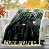 1pc Slytherin House Green Robe Wand Outdoor Flannel Throw Blanket All Season Soft Warmth,Home Decor 1031249