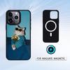 Cool Cat Cute Phone Case Magnetic For iPhone17 16 15 14 13 12 Pro Max For Magsafe Wireless Charging Cover