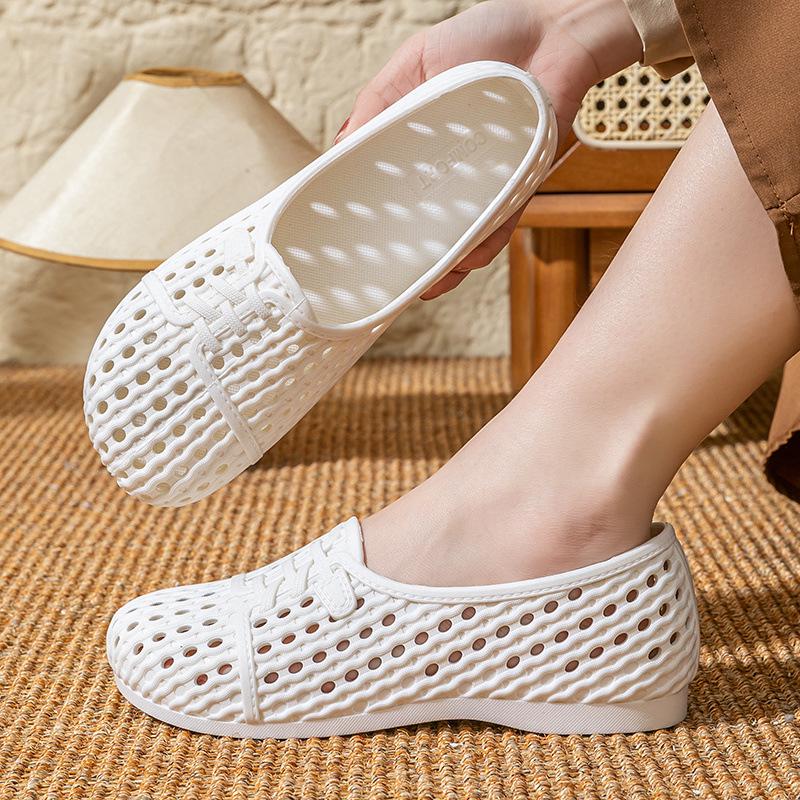 Women's Non-Slip Breathable Sandals - Comfortable Nurse, Work & Beach Shoes with Soft Soles.