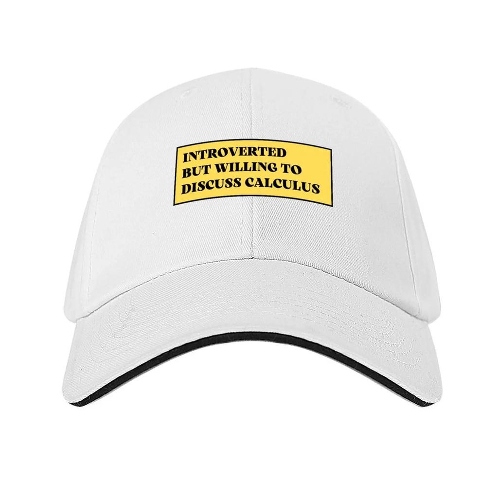Introverted But Willing To Discuss Calculus Baseball Cap Dad Hat Custom Hat Sunscreen Designer Cap Mens Womens